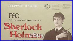 Sherlock Holmes Aldwych Theatre Large Vintage Rsc London Poster