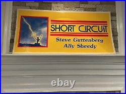 Short Circuit Original Vintage 80's 21x44 Cardboard Movie Poster Rare