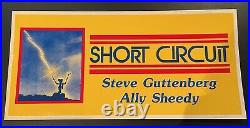 Short Circuit Original Vintage 80's 21x44 Cardboard Movie Poster Rare