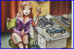 Signed Limited Edition THRILLER Keith WEESNER Gilcee Print Pin-Up Horror Hot Rod