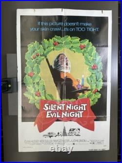 Silent Nigh Evil Night (1975) Original Vintage Movie Poster 27x41