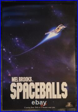 Spaceballs 1986 Mel Brooks Vintage 27x40 Original Movie Poster MINT