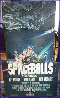 Spaceballs The Standee Mel Brooks Star Wars Parody Video Store Promo EX Vintage