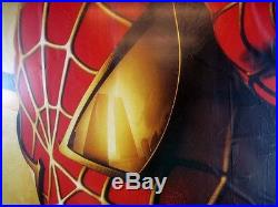 Spiderman 2002 Original Recalled Advanced 2 Sided Movie Poster Pro Frame 27x40