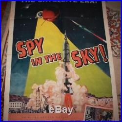 Spy In The Sky 1958 Secret Agents Of The Satellite Era Vintage Movie Poster