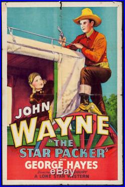 Star Packer Original Vintage Western Movie Poster John Wayne