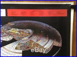Star Trek Vintage Poster USS Enterprise Next Generation Television Movie Pin-up