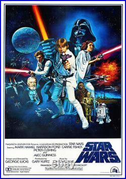 Star Wars A New Hope 1977 Vintage Movie Poster Art Print