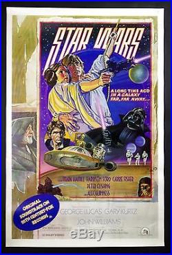 Star Wars A New Hope 1978 Original Soundtrack Album Promo Vintage Poster 27x41