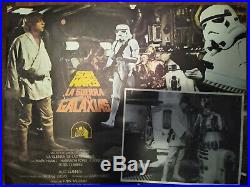 Star Wars Extremely Rare Vintage Original Movie Poster In Spanish 1977