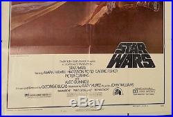 Star Wars Movie Poster 1977 Vintage Sci-fi Second Printing