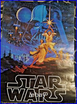 Star Wars Movie Poster, original, 1977, 28 x 20 Vintage