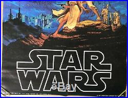 Star Wars Original Vintage Movie Poster Hildebrandt 1977 Factors Fox Film Pin-up