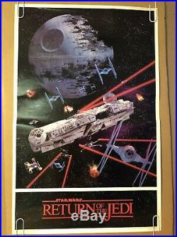 Star Wars Original Vintage Movie Poster Pin-up Return Of The Jedi Galaxy 1983