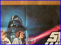 Star Wars Original Vintage Movie Quad UK Poster 1978