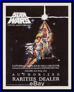 Star Wars Rarities Mint Vintage Store Display 1987 Advertising Movie Poster