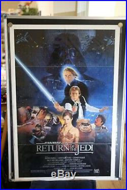 Star Wars Return Of The Jedi Original Original Vintage Movie Poster 27x41 1983