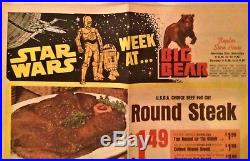 Star Wars Vintage Magazine Big Bear Store Circular June 4, 1978 LICENSED