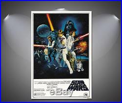 Star Wars Vintage Movie Canvas Print A0 A1 A2 A3 A4