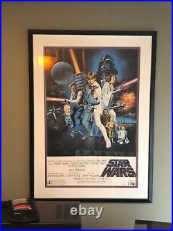 Stars Wars vintage movie poster circa 1977