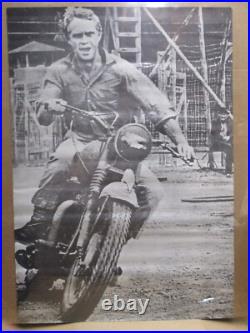 Steve MCQueen Vintage 1970's vintage poster the great escape movie 20443