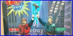 Super Mario bros. Movie Poster nintendo 145×103cm Luigi Yoshi Vintage Rare Used