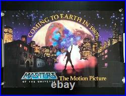 Super RARE Masters of the Universe teaser poster 1987 film VINTAGE He-Man 24x36