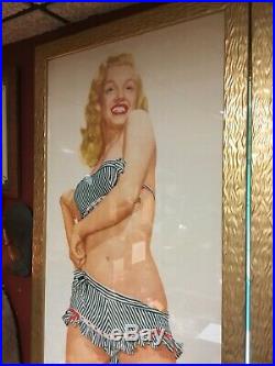 Super Rare Vintage 1947-53 Marilyn Monroe Life Size Poster Original Blonde