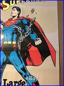 Superman Vintage Poster Pin-up Cartoon Superhero TV Movie Memorabilia DC Comics
