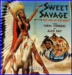 Sweet Savage RARE Vintage 70's Porn Sexploitation XXX Movie Poster Art 1977