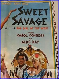 Sweet Savage RARE Vintage 70's Porn Sexploitation XXX Movie Poster Art 1977