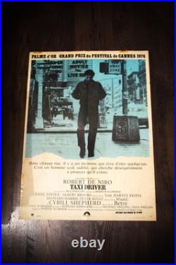 TAXI DRIVER? Scorsese French Moyenne Vintage Movie Poster Original 1976
