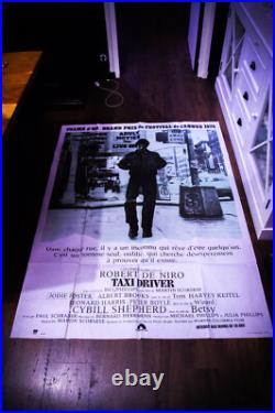 TAXI DRIVER Scorsese Large French Grande Vintage Movie Poster Original 1976