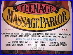 Teenage Massage Parlor Adult Movie Poster Hilda Von Krause Original 1976 Vintage