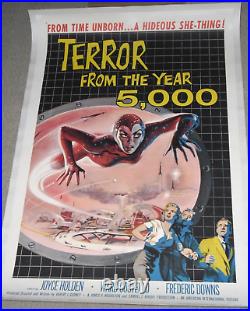 TERROR FROM THE YEAR 5,000 linen 1sh 1958 VINTAGE ORIGINAL MOVIE POSTER