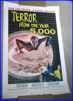 TERROR FROM THE YEAR 5,000 linen 1sh 1958 VINTAGE ORIGINAL MOVIE POSTER