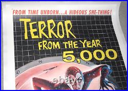 TERROR FROM THE YEAR 5,000 linen 1sh 1958 VINTAGE ORIGINAL MOVIE POSTER