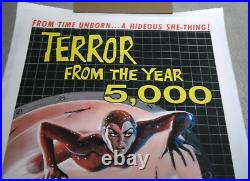 TERROR FROM THE YEAR 5,000 linen 1sh 1958 VINTAGE ORIGINAL MOVIE POSTER