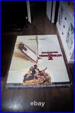TEXAS CHAINSAW MASSACRE 2? Large French Grande Vintage Movie Poster Original