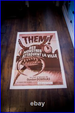THEM! Monster French Half Grande Vintage Movie Poster Original R1970's