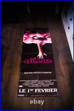 THE BLOB Horror Large French Door Vintage Movie Poster Original 1988