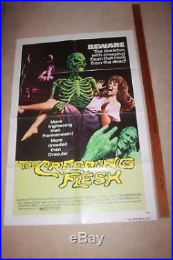 THE CREEPING FLESH Vintage 1-Sheet Movie Poster 1972 HORROR Rare