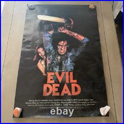 THE EVIL DEAD Movie Poster Chainsaw Vintage 2000s Reprint Groovy