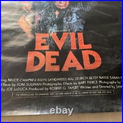 THE EVIL DEAD Movie Poster Chainsaw Vintage 2000s Reprint Groovy