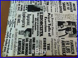 THE EXORCIST Experience Rare Vintage 1974 HORROR FILM Large 40x60 Movie Poster