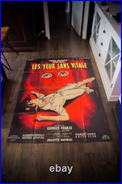 THE EYES WITHOUT A FACE French Grande Vintage Movie Poster Original 1960