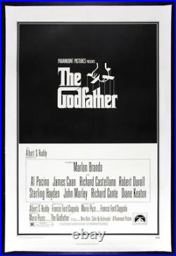 THE GODFATHER? CineMasterpieces ORIGINAL VINTAGE MOVIE POSTER 1972