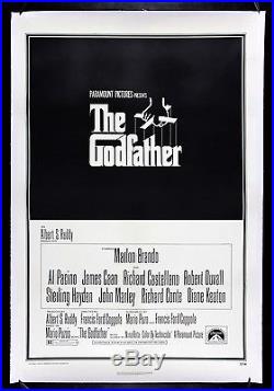 THE GODFATHER CineMasterpieces ORIGINAL VINTAGE MOVIE POSTER 1972 GANGSTER