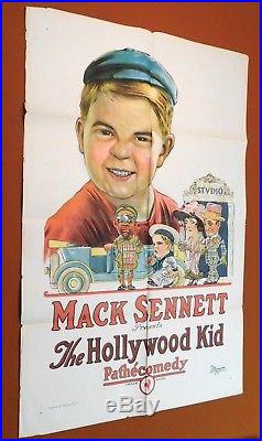 THE HOLLYWOOD KID Vintage'24 MACK SENNETT Silent Film Comedy 1 SHT MOVIE POSTER