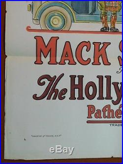 THE HOLLYWOOD KID Vintage'24 MACK SENNETT Silent Film Comedy 1 SHT MOVIE POSTER